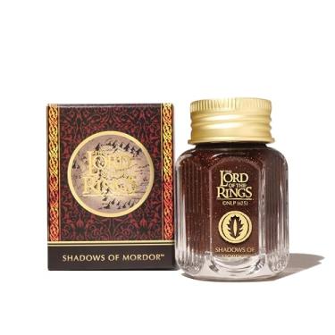 Imagem de Ferris Wheel Press, Tinta para caneta-tinteiro, Warner Bros. Discovery, licenciado oficial, edição especial O Senhor dos Anéis, Sombras de Mordor, vermelho sinistro vinho com pequeno brilho dourado