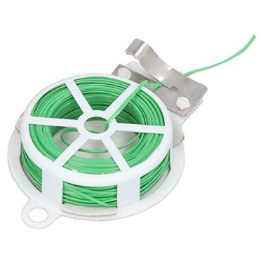 Imagem de AUNMAS Laços de Plantas de Jardim Com Cortador, Fio de Aço Plástico para Suporte de Plantas, Operação Fácil de 65,6 Pés para Agrupar (20m/65,6 pés)