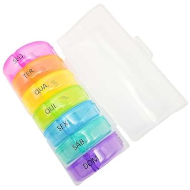 Imagem de Porta Comprimidos com Divisórias - Organizador de Remédios para Uso Diário e Semanal