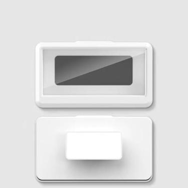 Imagem de Suporte de telefone de chuveiro à prova d'água com rotação de 360°, ângulo ajustável, suporte de telefone montado na parede para espelho de banheiro, banheira, cozinha, rotativo, branco