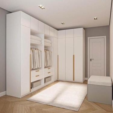 Imagem de Guarda-Roupa Modulado 10 Peças 14 Portas Jade CabeCasa MadeiraMadeira 