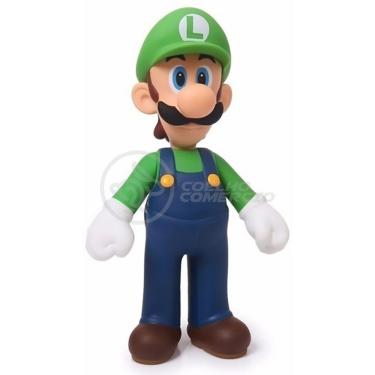 Imagem de Boneco Action Figure Luigi Articulado Colecionável Grande Super Size 23cm - Super Mario World
