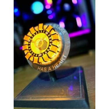 Imagem de Luminária Reator Tony Stark  STARK HAS A HEART - BlackWolf