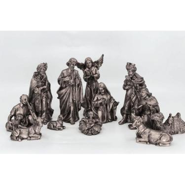 Imagem de Presépio completo com 12 Peças  - Prateado