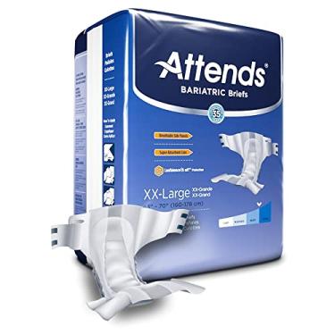 Imagem de Attends Cuecas Bariatric Adulto - 4 Pacotes com 12 Cuecas de Incontinência XX-Grande (63-70 kg) - 48 Contagem