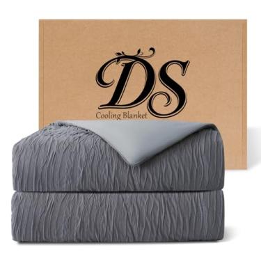 Imagem de D DS CURTAIN Cobertor de edredom refrescante King – Conjunto de cama quente e refrescante, tecido de toque frio que absorve o calor corporal, refrescante e quente, conjunto de cama para suores