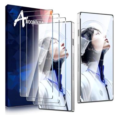 Imagem de Anoowkoa Pacote com 3 protetores de tela compatíveis com ZTE Nubia Red Magic 11 Pro Plus/Magic 10/Magic 10 Pro/Magic 10 Pro Plus Película de vidro temperado. Antiquebra. Anti-arranhões sem bolhas