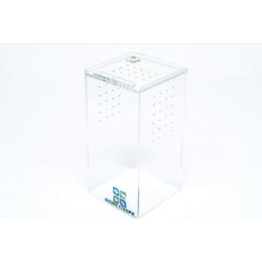 Imagem de BioactiveFX Terrário acrílico – Gabinetes magnéticos mini e nano para répteis, anfíbios, invertebrados, tarântulas, escorpiões, sapos, lagartixas e animais de estimação exóticos (7,6 x 7,6 x 15,2 cm