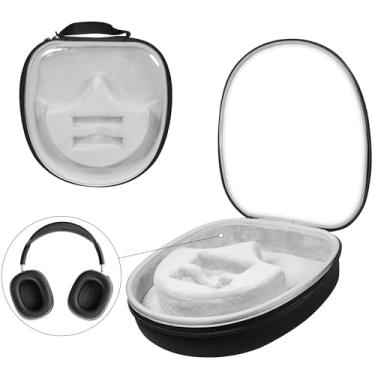 Imagem de Jomwag Estojo rígido organizador portátil para fones de ouvido Bose QC25/QC35/QC45/NC700/Sony/JBL – à prova de choque, impermeável, proteção durável, preto - pequeno (transparente)