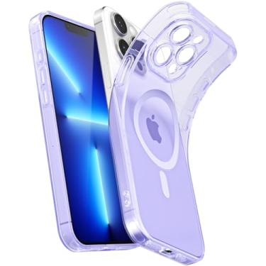 Imagem de Svanove Capa magnética transparente para iPhone 13 Pro Max, compatível com Magsafe Slim Thin Transparente Mag Safe Case para mulheres e meninas, linda capa de segurança de borracha de silicone com