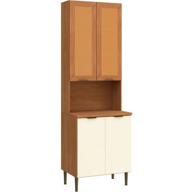 Imagem de Cristaleira 4 Portas com Vidro Ibiza - 4306 Casamia