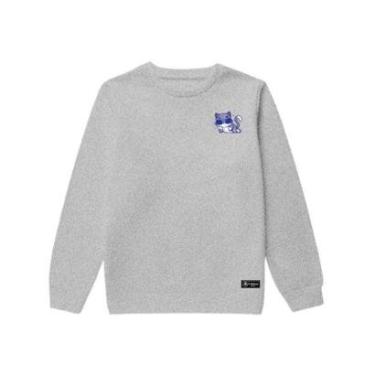 Imagem de Blusão Moletom Infantil Gato Personalizado sem Capuz gola Redonda-Unissex