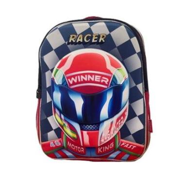 Imagem de Mochila De Costas Infantil Criança Unissex Escolar Racer Winner-Unissex