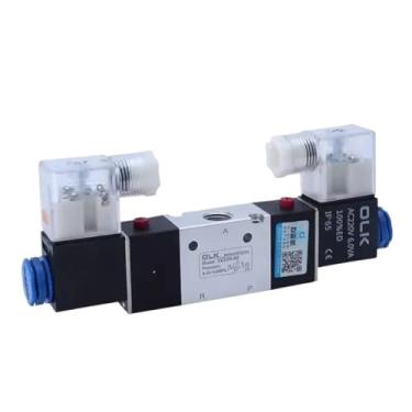 Imagem de 1 peça 3V220-08 válvula solenoide pneumática de ar 3/2 vias AC220V DC24V AC110V AC12V CC 12V válvulas eletromagnéticas normalmente fechadas (apenas 3V220-08, DC24V)