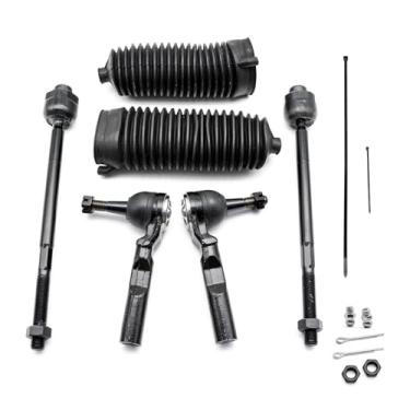 Imagem de IZYSS 6 peças 2WD Kit de direção dianteiras internas e externas com botas compatíveis com Chevy Silverado 1500 para GMC Sierra 1500 1999-2006 ES3492 EV370 K150270