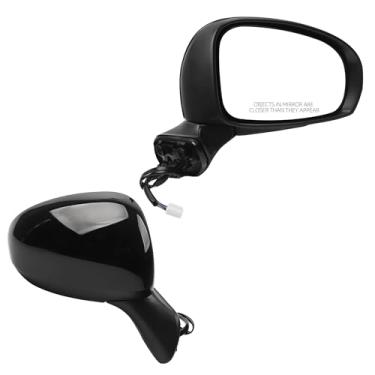 Imagem de Dasbecan Espelho lateral do passageiro compatível com Toyota Prius V 2012-2017 vidro elétrico aquecido manual dobrável retrovisor porta direita #TO1321286 8791047280-PFM (5PINS)