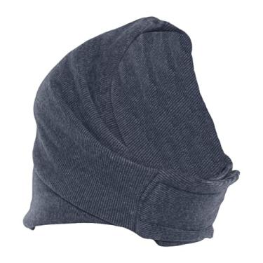 Imagem de Baoblaze Touca calmante para cães, macia, e confortável, com capuz para as orelhas, ideal para banho, secagem e proteção contra raios, Cinza