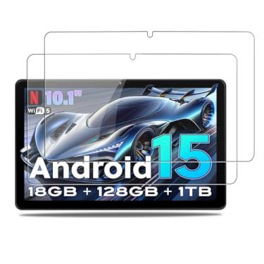 Imagem de NOUKAJU Protetor de tela para tablet Rebecco Z30/K70 de 10 polegadas, vidro temperado HD, dureza 9h, arranhões, anti-impressão digital, protetor de filme de vidro temperado para tablet Rebecco Z30 de