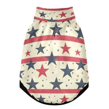 Imagem de SEHANY Casaco de cachorro com bandeira americana para cães pequenos, superquente, à prova de vento, jaqueta macia e aconchegante para animais de estimação, moletom para clima frio na neve com furo de