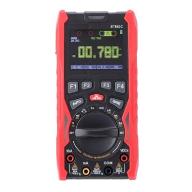 Imagem de Luocute Multímetro Osciloscópio Portátil 3 Em 1, Osciloscópio Digital de Canal Duplo Com Gerador de Sinal, Largura de Banda de 70 MHz, Bateria de 1500 MAh para Testes e Reparos