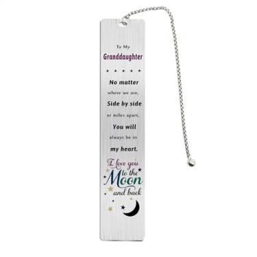 Imagem de Fetiger Presentes de Natal para neta para a minha neta marcador de página da vovó, presente de aniversário dos avós