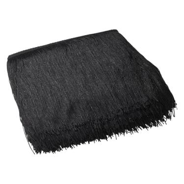 Imagem de Borla de acabamento de franja de 10 metros, 19 cm de comprimento de 7-1/5.1 cm fita de acabamento de franja de poliéster com borlas fita de tecido de renda para costura de roupas almofadas almofada