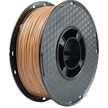 Imagem de RANKI Wood PLA Filament 1.75mm 3D Printer Filament, Real Wood Filament, 1kg Spool (Wood)