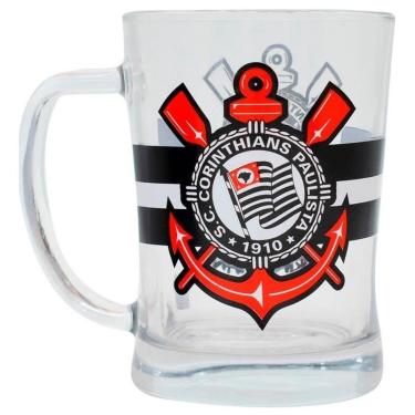 Imagem de Caneca Chopp De Vidro Gigante 660ml - Corinthians-Unissex
