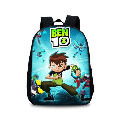 Imagem de Mochila Bens 10 Kids School Nylon impressa em 3D 27x12x35cm