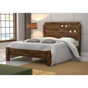 Imagem de Cama De Casal Luiza 1,40 Malbec - Vitamov