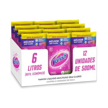 Imagem de Vanish Tira Manchas Liquido para roupas coloridas embalagem econômica 6 litros