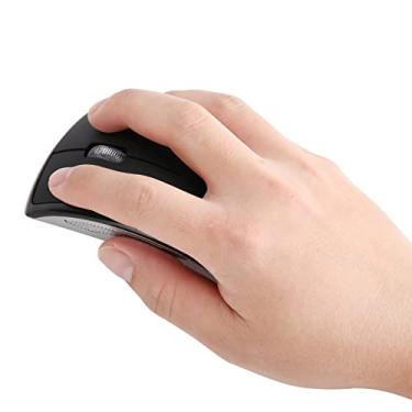 Imagem de SUNGOOYUE Mouse Arc Sem Fio Dobrável, 2,4 GHz, Preto, Alcance de 30 Pés, Design Ergonômico, 3 Botões Com Roda de Rolagem, Compatível Com e Mac