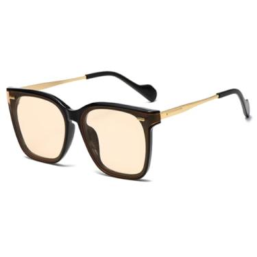 Imagem de JRLLFD Óculos de sol grandes da moda, femininos, uv400, masculinos, lentes espelhadas (7)