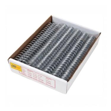 Imagem de Wire-o para encadernação 2x1 a4 prata 1 1/8 250fls 12un - Cassmar