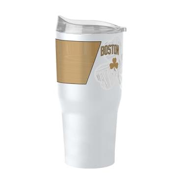 Imagem de FANMATS Copo de aço inoxidável NBA Boston Celtics City Edition 850.5 g – Revestimento em pó de parede dupla isolado e durável – Design City Edition, mantém as bebidas quentes e frias por horas