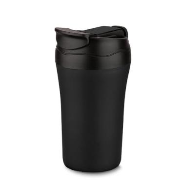 Imagem de COPO TÉRMICO Premium 500ml Inox Preto - Praticidade Elegante para Bebidas