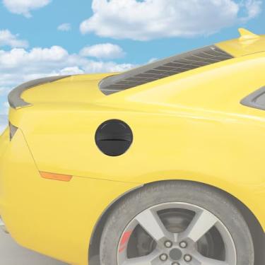 Imagem de RT-TCZ Tampa da porta do tanque de gasolina para enchimento de combustível acessórios exteriores para Chevy Camaro 2012-2015 (preto)