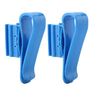 Imagem de Generic Braçadeira de Tubo Ajustável, Suporte de Mangueira Forte, Clipe de Tubulação de água para Limpeza de Balde, Azul, 2 Peças, Serve para Mangueiras de 8mm-16mm
