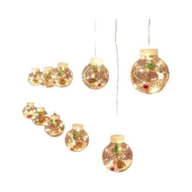 Imagem de Luzes De Cortina De Fada LED Para Natal, Bola Dos Desejos, Decoração D