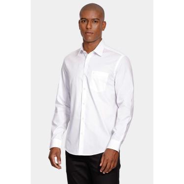 Imagem de Camisa Reg Tricoline Stretch Branco-Masculino