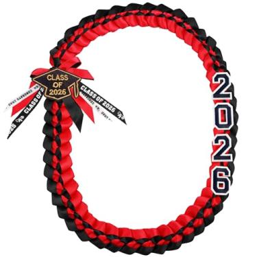 Imagem de FOMOMDI Colar trançado de formatura 2026 Leis para graduação, para estudantes universitários, materiais de festa de pós-graduação, 2026, Poliéster, Sem Pedra Preciosa