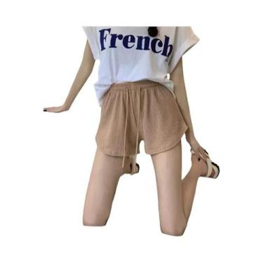 Imagem de Calças De Pijama De Cintura Alta E Perna Larga plus Size Para Mulheres