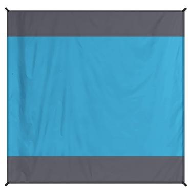 Imagem de Cobertor de praia 198 cm × 203 cm – Tapete grande à prova d'água, à prova de areia, sem areia, para 1 a 5 adultos, leve, durável, compacto para praia, viagem, acampamento, caminhada, piquenique