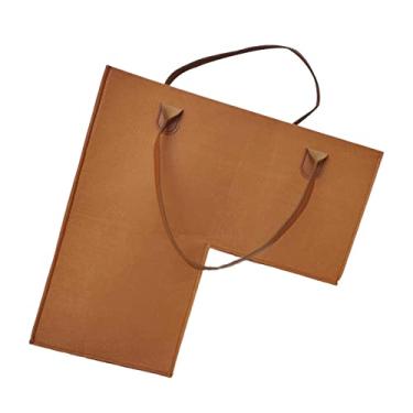 Imagem de WeiLaiKeQi Escada para Degraus de Madeira Maciça, Solução de Armazenamento em Tecido com Alças Práticas para Organização Doméstica, Castanho, Tamanho real