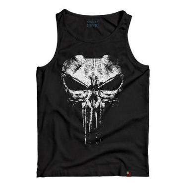 Imagem de Camiseta Regata The Punisher Camisa Justiceiro Caveir - KING OF GEEK, 