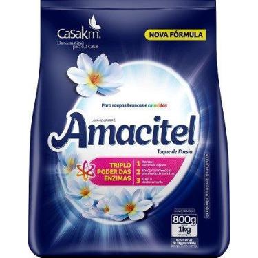 Imagem de Amacitel sabao em po toque de poesia bag 800g