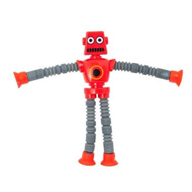 Imagem de Robô Pop It Tubo Led Luz Brinquedo