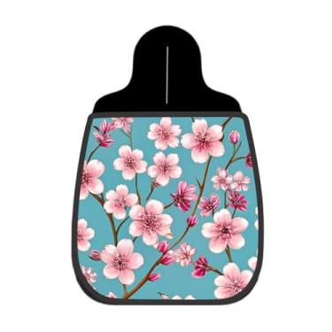 Imagem de Lixeira De Carro Organizador Lixinhocar Cerejeira Rosa Fundo Celeste