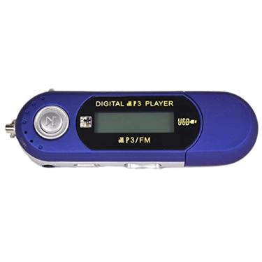 Imagem de ZGUZMCMK Leitor de MP4/MP3 USB de 8 GB com Gravação E Rádio FM Azul