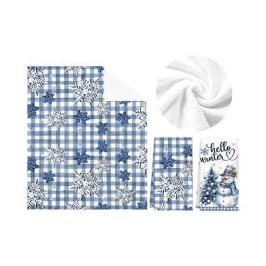 Imagem de Toalhas De Cozinha De Natal Com Papai Noel, 2 Peças, Decoração De Nata